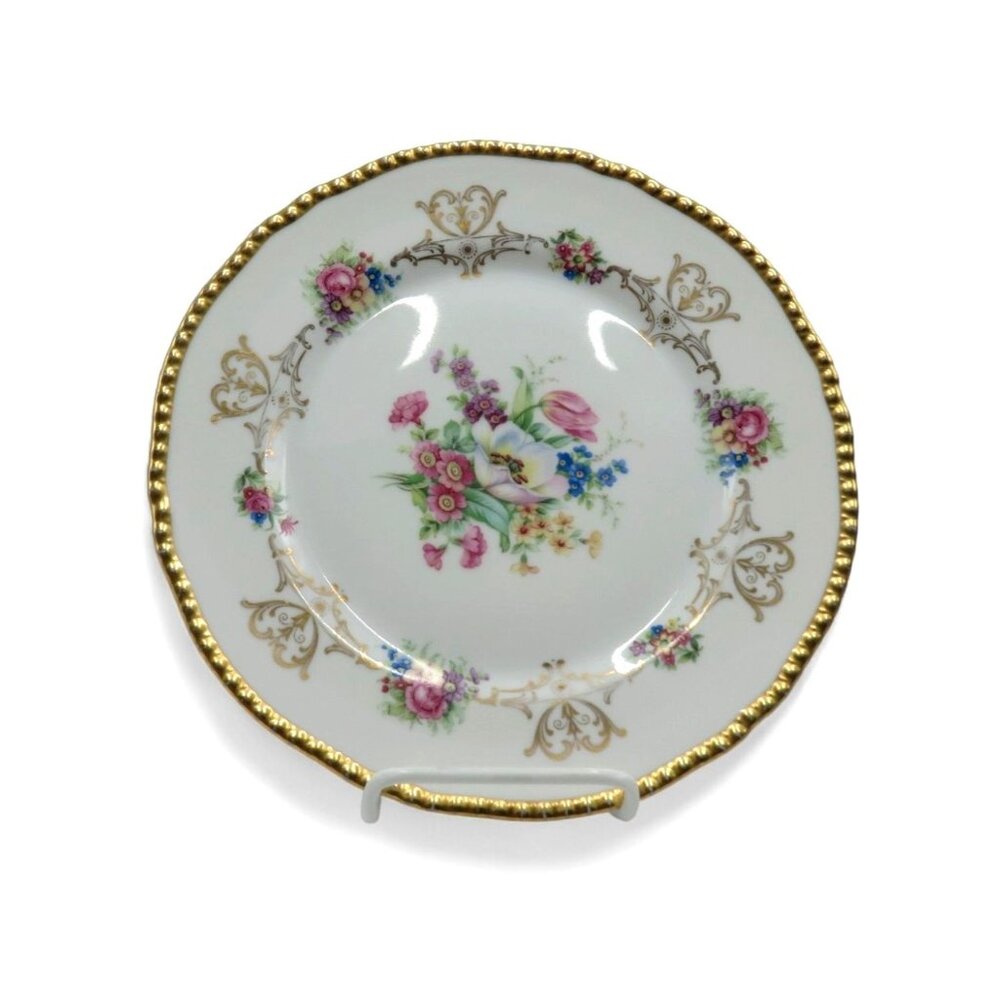 Royal Bayreuth Plate Chatham Bavaria Floral Vintage 10"